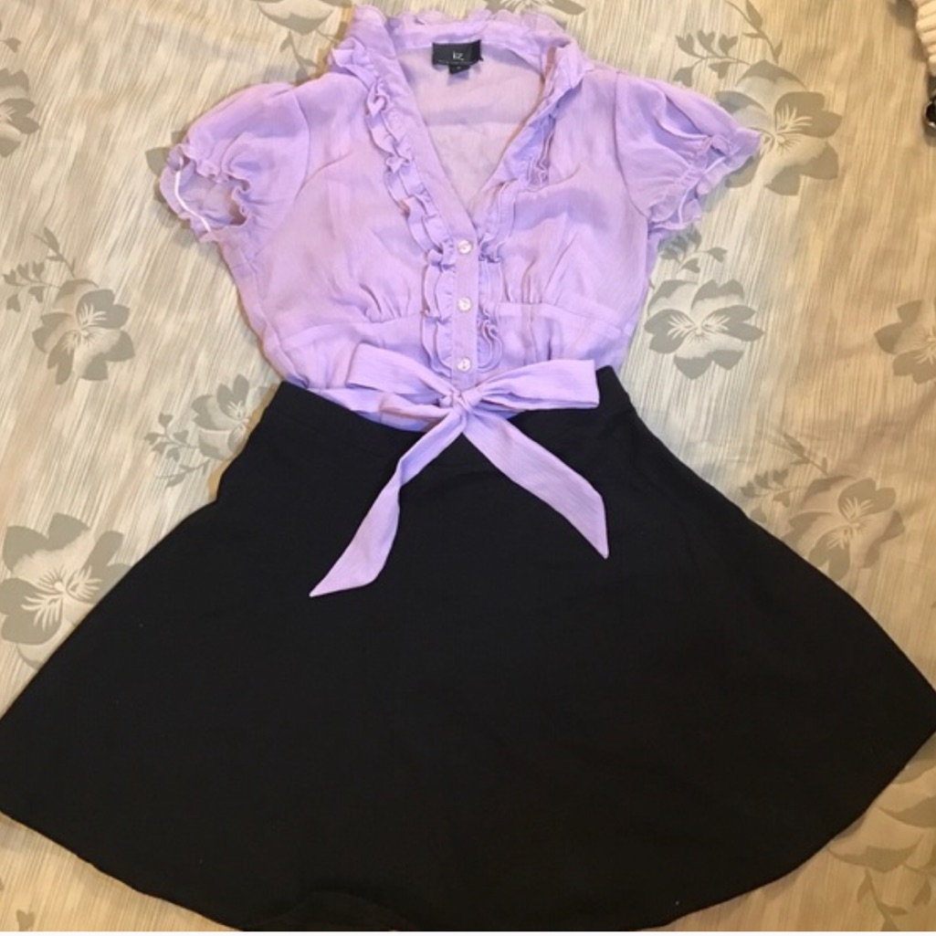 Lilac Button Down Top